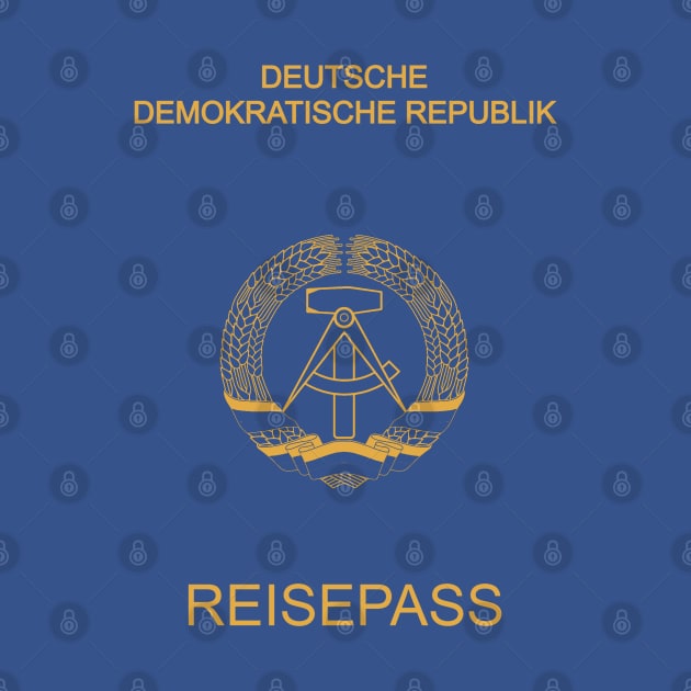 East German passport by Travellers