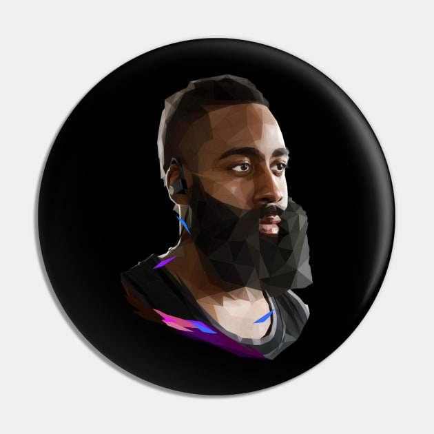 James Harden low poly Pin by pxl_g