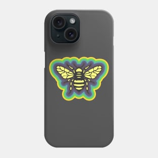 Honeybee with colorful border Phone Case