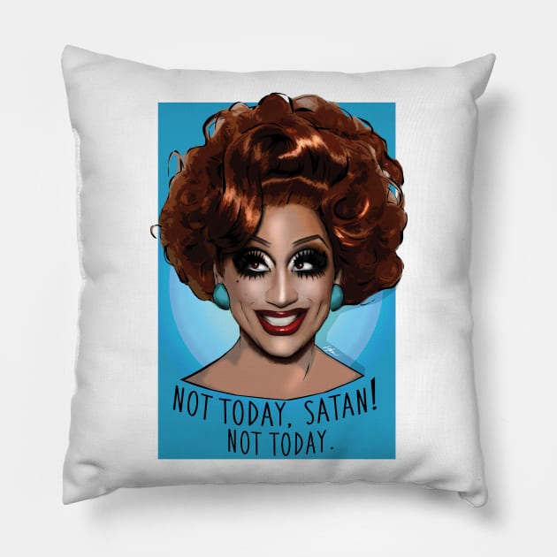 Not Today Satan! Pillow by LiamShaw