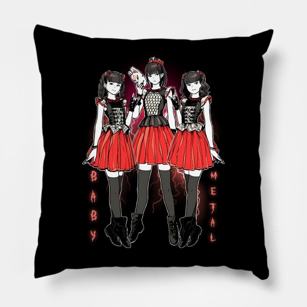 Baby Metal - Japan Pillow by Grindbising