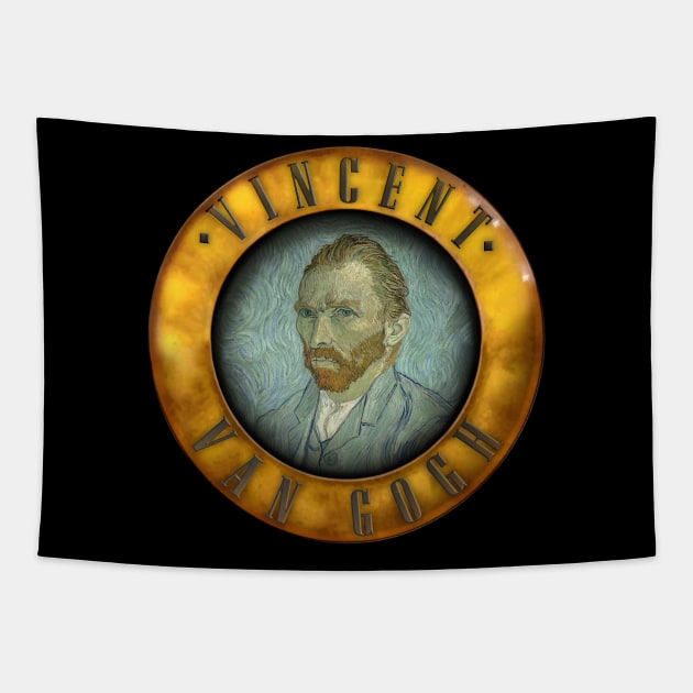 Vincent Van Gogh rockstar Tapestry by EduardoLimon