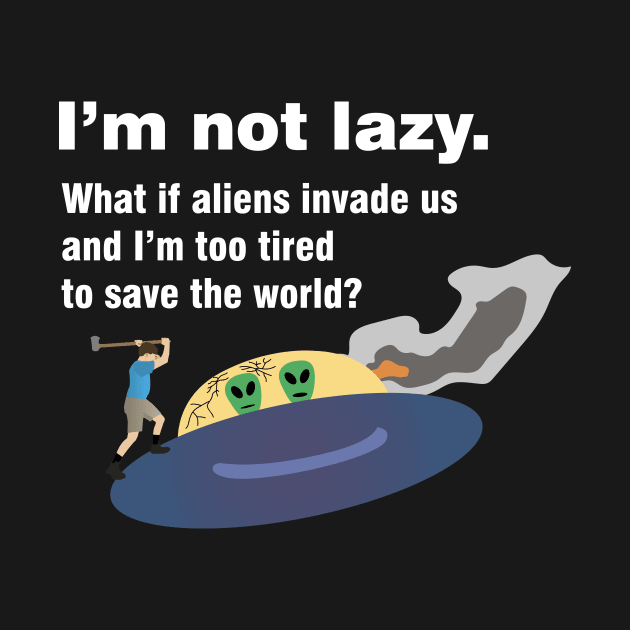 Lazy People Fight Alien UFO by NorseTech