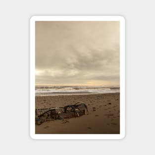 Stranded Lobster Trap on a New Brunswick Beach V3 Magnet