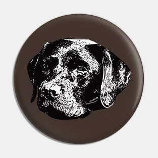 Chocolate Lab Labrador Retriever Pin