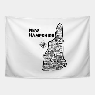 New Hampshire Map Tapestry