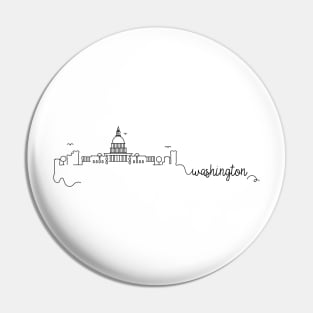 Washington DC City Signature Pin