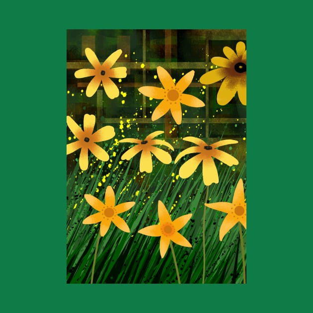 Field of Yellow Flowers by Scratch