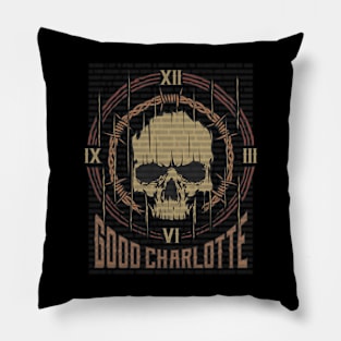 Good Charlotte Vintage Skull Pillow