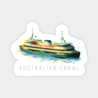 Australian Crawl - Manly Ferry (black type) Magnet