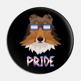 Sheltie Transgender Flag Lgbt Pin