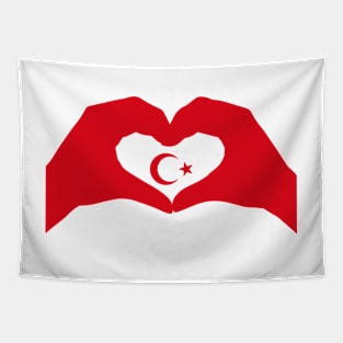 We Heart Turkey Patriot Flag Series Tapestry