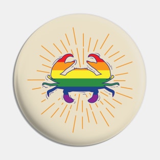 Crabby Rainbow Pin