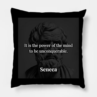 Seneca's Insight: The Invincible Power of the Mind Pillow