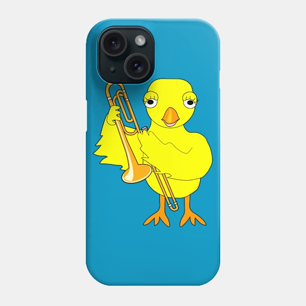 Trombone Chick Phone Case by Barthol Graphics