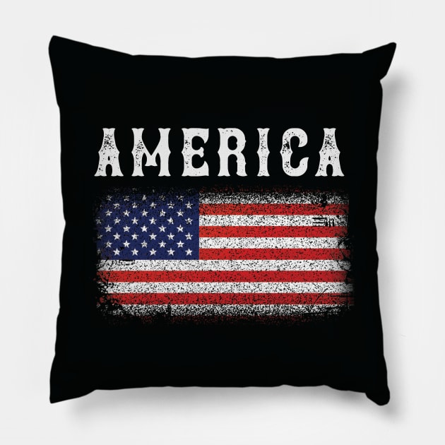 America Pillow by ShawnaMac