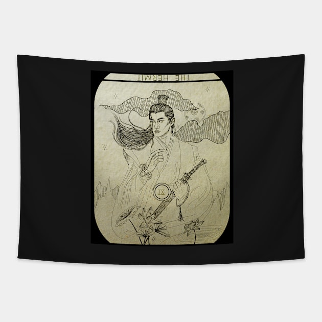 Jiang Cheng (The Untamed) Tarot Card Tapestry by dangerbeforeyou