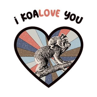 I koalove you - a retro vintage design T-Shirt