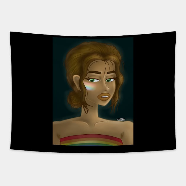 Pride Girl Tapestry by Cute and Simple