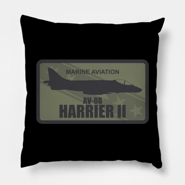 AV8B Harrier 2 Patch (subdued) Pillow by TCP