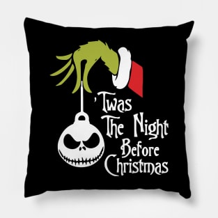 Twas The Night Before Christmas Grinch Pillow