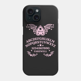 Batwing Planchette Spirit Board - Pink Phone Case