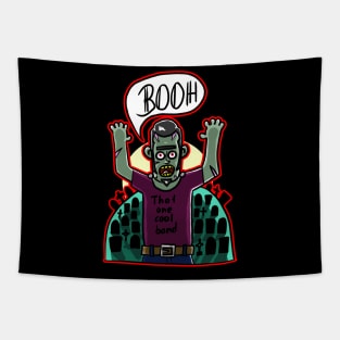 Booh Boo Monster Halloween Ghoul Zombie Spooky Tapestry