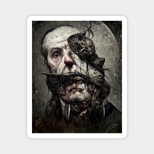 Horror Portrait #5 Magnet by aetherialdnb