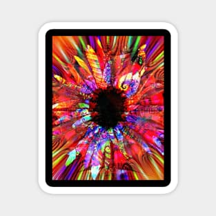 Fractal Daisy Art Magnet