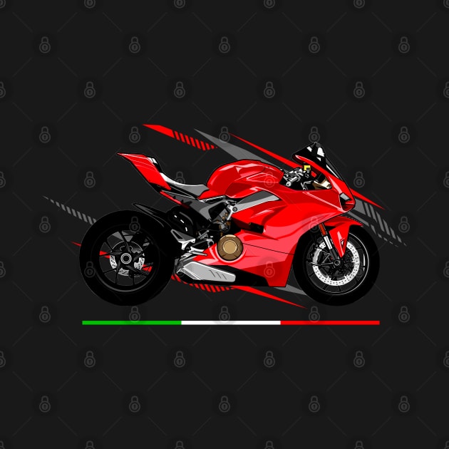 Ducati Panigale V4 Motorbike by Automotive Apparel & Accessoires