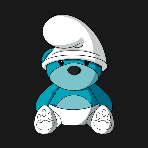 Smurf Teddy Bear by Alisha Ober Designs