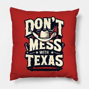 Texas Spirit Unleashed: Bold Cowboy-Inspired Pillow