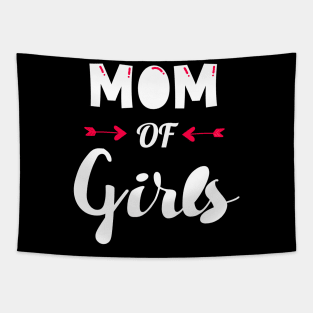 Mom of Girls Tapestry