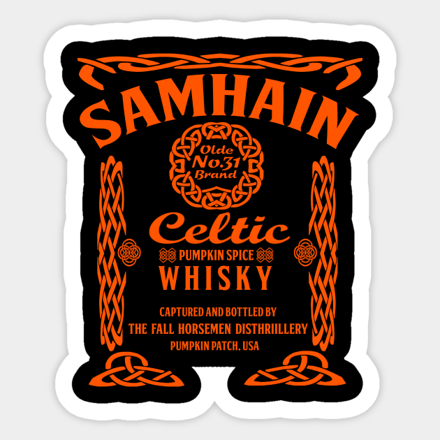 Samhain Pumpkin Spice Whisky - Halloween - Sticker
