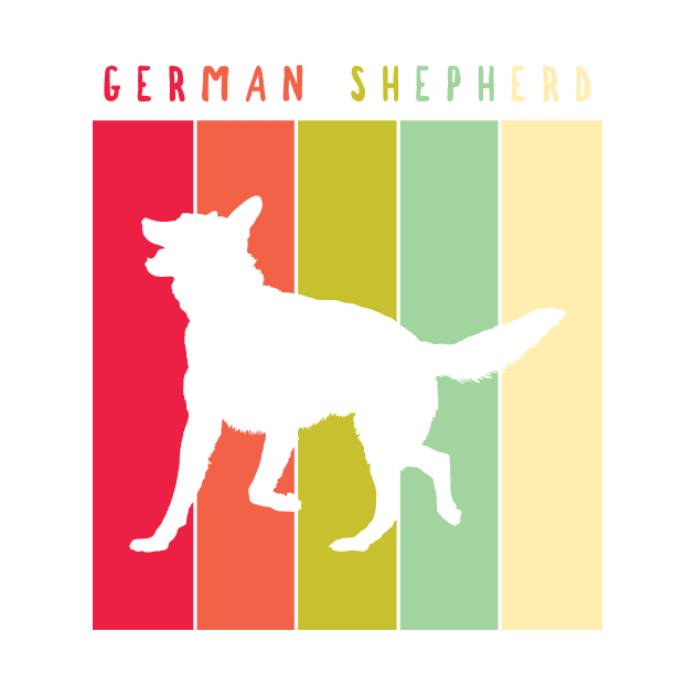 Retro Vintage German Shepherd by JKA