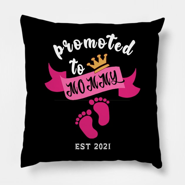 promoted to mommy 2021 Pillow by DESIGNSDREAM