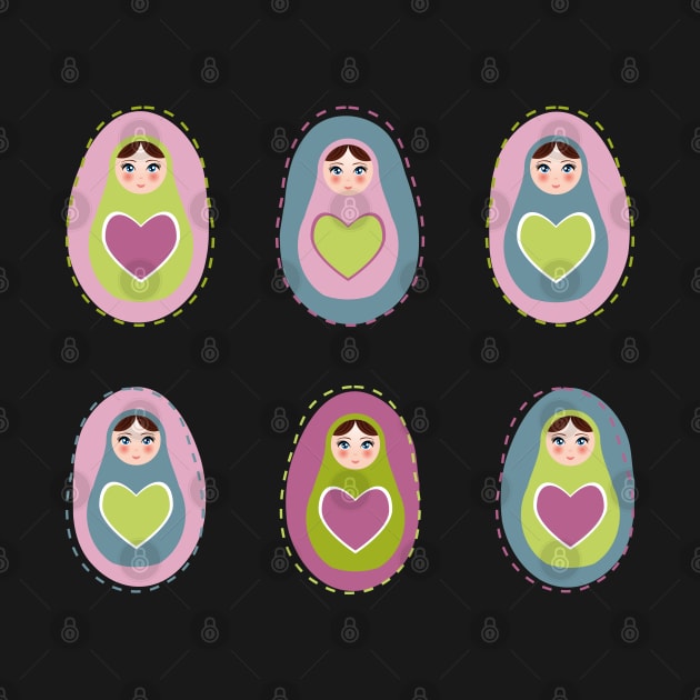 Russian dolls matryoshka (8) by EkaterinaP