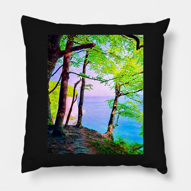 Jasmund National Park, motif 2 Pillow by Zamart20