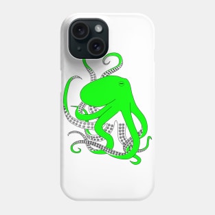 Blue Octopus, hand drawn illustration Phone Case