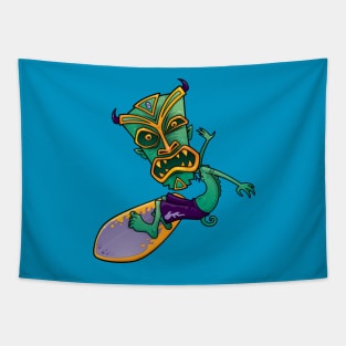 Tiki Surfer Dude Tapestry