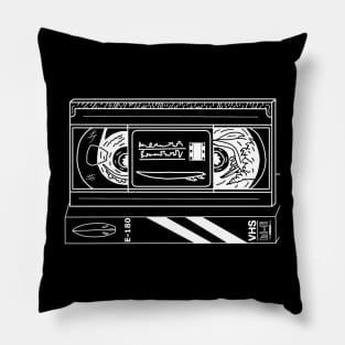 VHS tape and cassette box Pillow