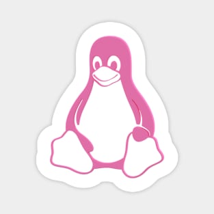 Tux 3D Pink Magnet