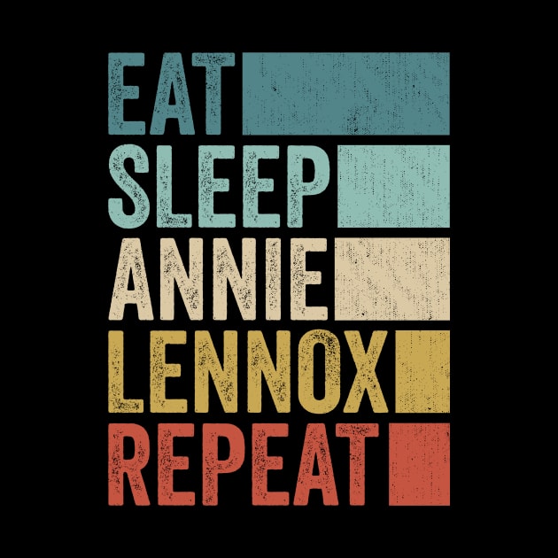 Funny Eat Sleep Annie Repeat Retro Vintage by Realistic Flamingo