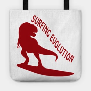 Surfing Evolution - Dinosaurs Born To Surf Tote