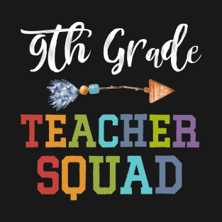 Awesome 9th Grade Teacher Squad Funny Colleague T-Shirt