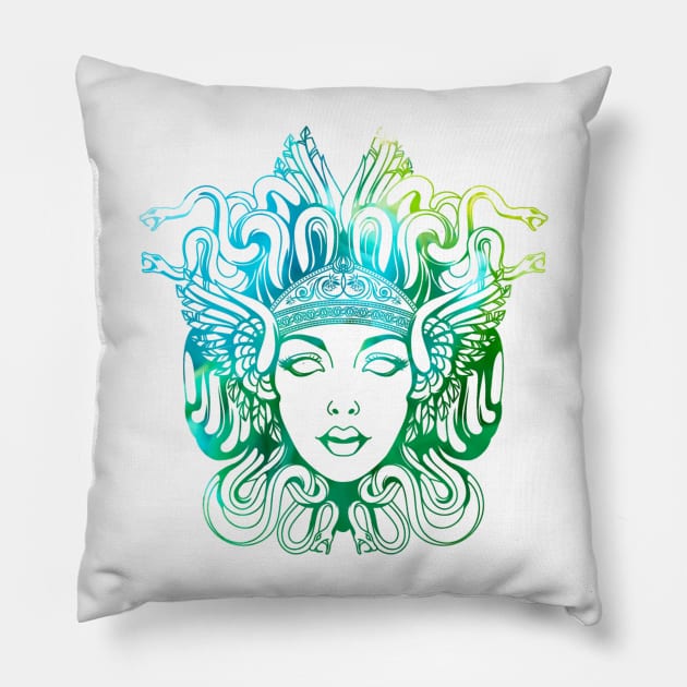 Medusa Pillow by ShoppeMorbid