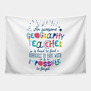 An Awesome Geography Teacher Gift Idea - Impossible to forget Tapestry