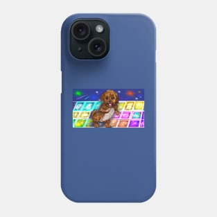 Cavapoo Cavoodle puppy laughing and disco dancing- cute cavalier king charles spaniel Phone Case