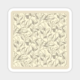 Taupe Ferns Magnet
