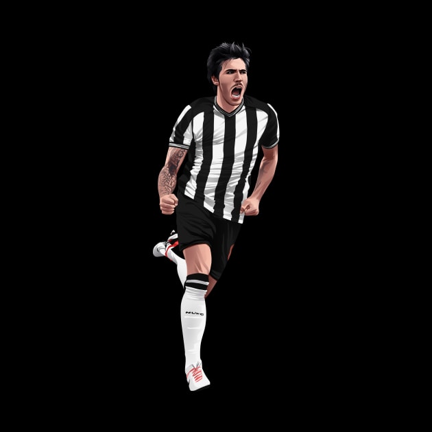 Sandro Tonali Newcastle United by Arissetyo